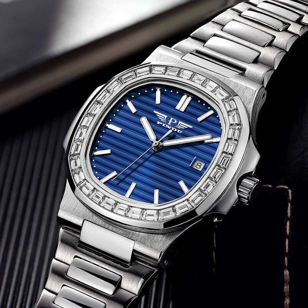 

superclone classic luminous wrist watches patas 41mm*8.2mm 3k 5811 cal330 first publish men's frame chain polish bezel luxury gift, Slivery;brown