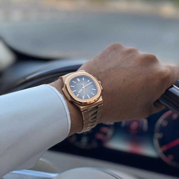 

diamond luminous wrist watches patas 40mm*8.3mm 3k 5711 100 pf sports elegant men's king steel band iced out bezel gift pate philip gen, Slivery;brown
