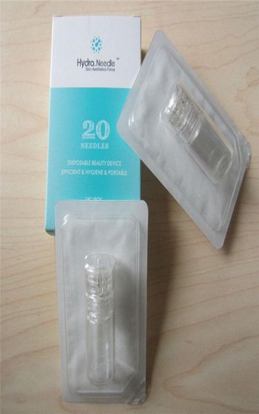 

hydra needle 20 pins aqua micro channel mesotherapy titanium gold needles fine touch system derma stamp serum applicator5079202