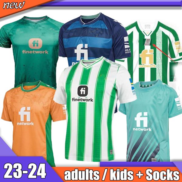 

22 23 24 real betis soccer jerseys copa final joaquin del rey b.iglesias camiseta de futbol juanmi estadio fourth 2023 special goalkeeper ma, Black;yellow