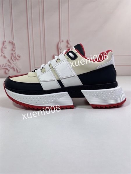 

2023new mens classics casual shoes designer leather lace-up sneaker fashion running trainers letters woman shoes flat printed gym sneakers, Red;white