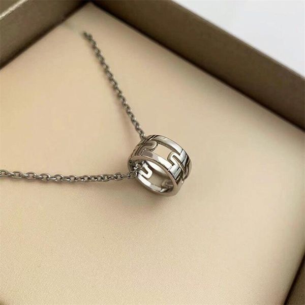 

good quality fashion designer jewelry women pendant necklace men sky star double ring necklaces fashion womens jewelry, Silver