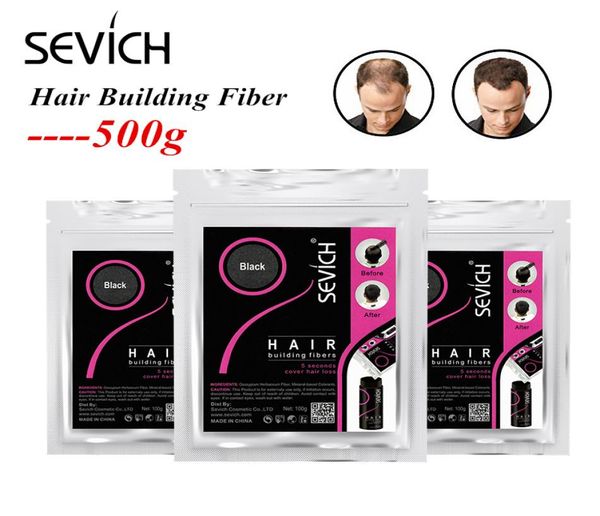 

selling sevich hair loss building fiber thinning thickening keratin fiber styling powder 500g replacement bag3024299