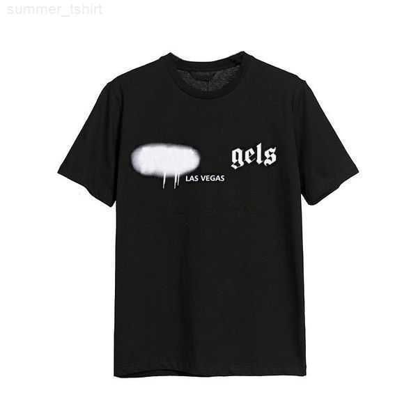 

designer pa t shirt luxury brand clothing angel shirts spray heart letter cotton short sleeve spring summer tide mens womens tees men women, White;black