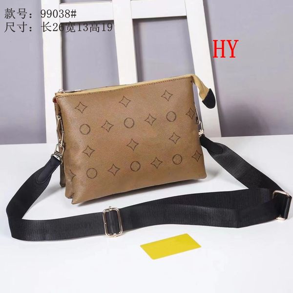 

luxurys designer cousin handbag women's shoulder bag leather long stick bag old flower canvas crossbody bag wallet