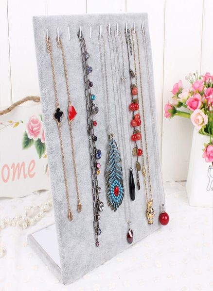 

l shaped necklace stand jewelry pendants display jewelry organizer shelf pendant holder jewelry decoration showcase4582316, Black