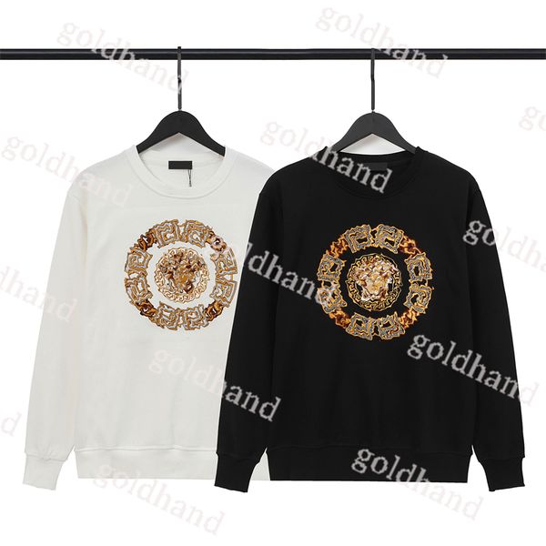 

luxury mens hoodies designer diamond embroidery sweatshirts fashiom long sleeve men clothing casual pullover, Black