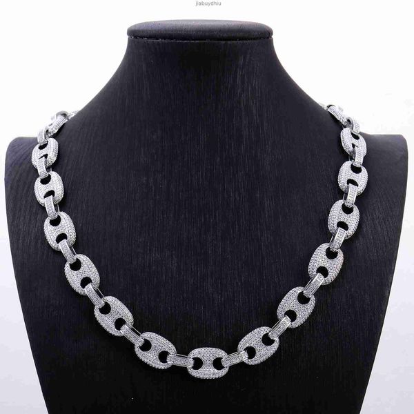 

fashion necklace for man cuban link chain 925 sterling silver miami