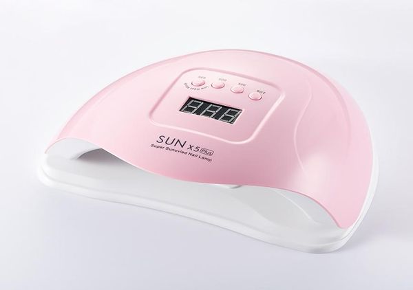 

sunx5 plus 80w gel led nail lamp dryer gel nail polish led uv light with 3 timers professional nail art tools2435192, Silver