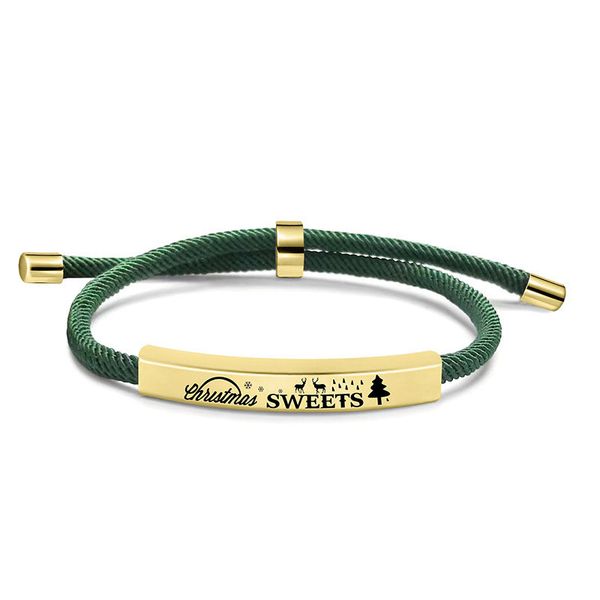 

new popular handmade christmas gift bracelet gold plated stainless steel bracelets, Golden;silver