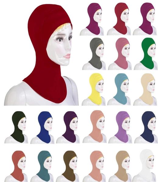 

muslim lady soft under scarf hat cap bone bonnet neck cover hijab amira cap women islamic ninja ramadan cover prayer middle east1237618, Blue;gray