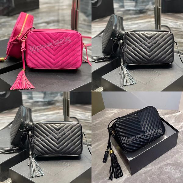 

lou mini bag camera bag in quilted granular poudre embossed leather suede smooth detachable tassel true crossbody designer luxury shoulder b