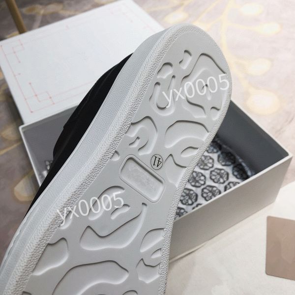 

new womens brand designer quality classics flat sneaker casual shoes leather white letter overlays fashion platform sneakers2023, Black
