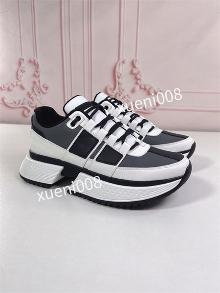 

mens classics casual shoes designer leather lace-up sneaker fashion running trainers letters woman shoes flat printed gym sneakers, Red;white