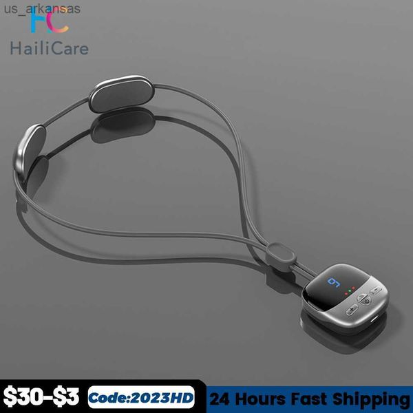 

cordless neck massager mini intelligent deep tissue massage guasha acupoint stimulator fast heating portable pulse massager l230523