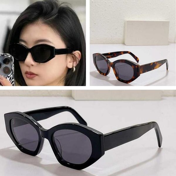 

acetate cool sunglasses havana classic triomphe 08 designer geometric frame 4s238 female fashion vintage suitable for shopping party sunglas, White;black