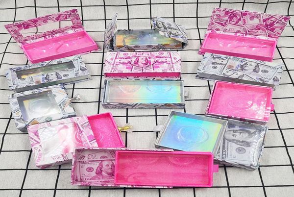 

dhl new design mink eyelashes box false eyelashes packaging empty lash case custom logo eyelash box without eyelashes money packin5380440