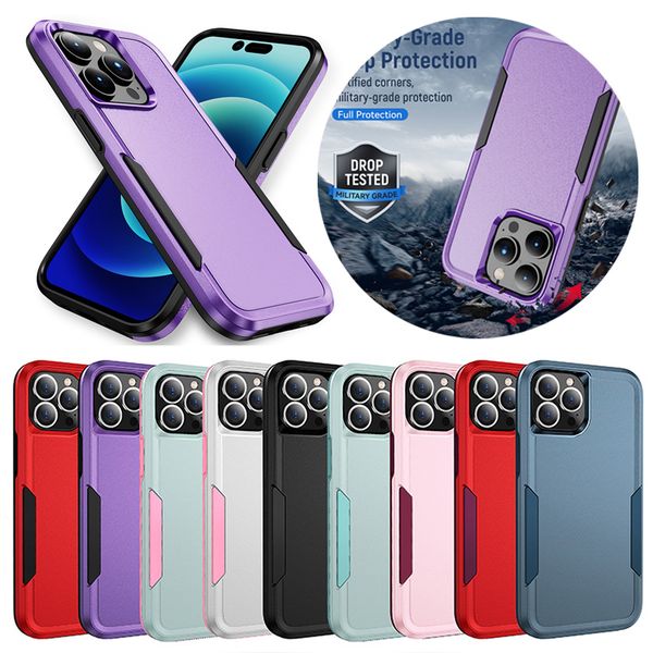 

heavy duty shockproof phone cases for iphone 15 14 13 12 11 pro max xsmax xr xs x 7 8 plus armor hybrid pc tpu 2 in 1 designer cellphone cas