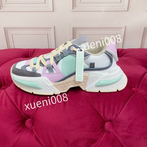

new womens classics casual shoes designer womens leather lace-up sneaker fashion running trainers letters woman shoes flat printed gym sneak, Red;white