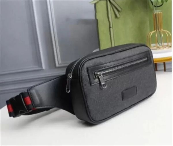 

2023 designer men leather bags men women leather sport runner fanny pack belly waist bum bag fitness running belt jogging pouch back grid