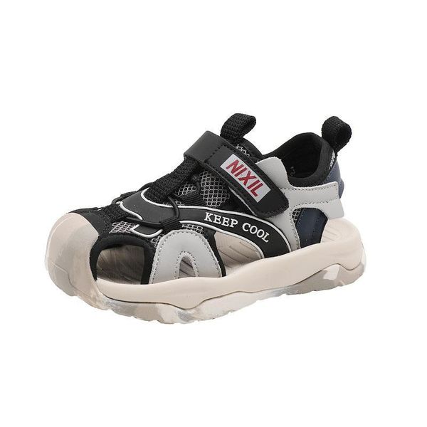 

sandals baby shoes footwear kids summer boys f12715, Black;red