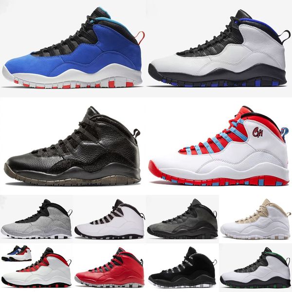 

2023 jumpman 10 men basketball shoes 10s trainers 10th anniversary sail sole fly tinker racer blue bulls over broadway cement seattle steel