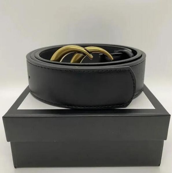 

2023 fashion big buckle genuine leather belt designer belts men women new mens belts, Black;brown