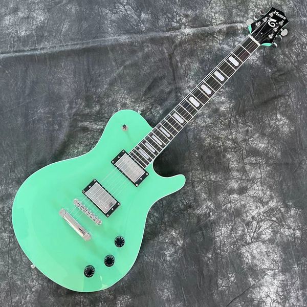 

custom electric guitar green color 6 sting gitaar vicers