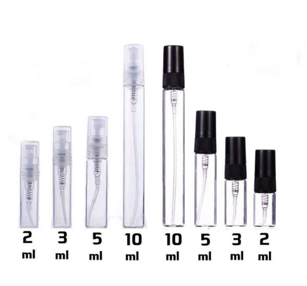 

2ml 3ml 5ml 10ml plastic glass mist spray perfume bottle small parfume atomizer travel refillable sample vials tube9461516