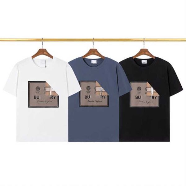 

luxury tb designer t shirt mens sweatshirt burb printing short sleeved t-shirt men women cotton short sleeve tshirt pullover tee, White;black