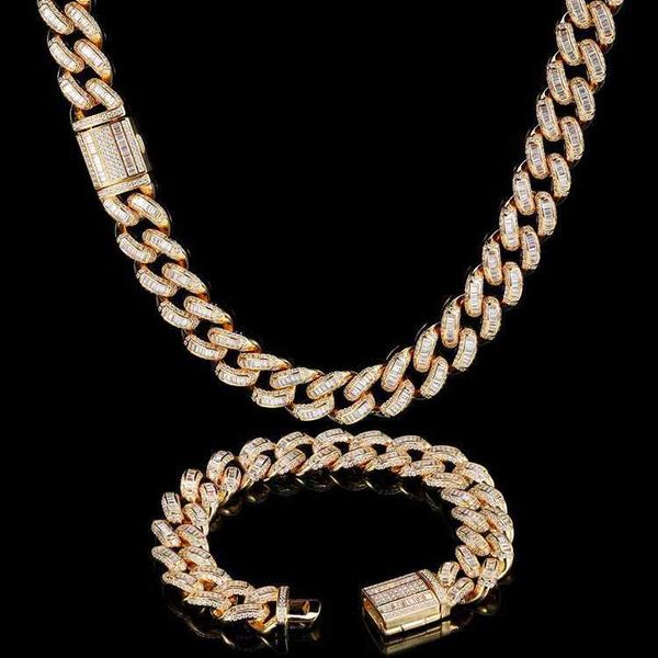 

gzys jewelry wholesale latest diamond 12mm chains men necklace cuban link chain, Silver