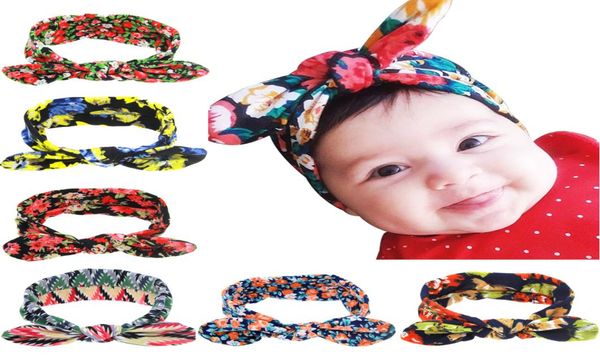 

13 colors baby girls headbands flowers bunny hairband bohemia turban knot rabbit ear flroal headband headwear kids hair accessorie7713888, Slivery;white