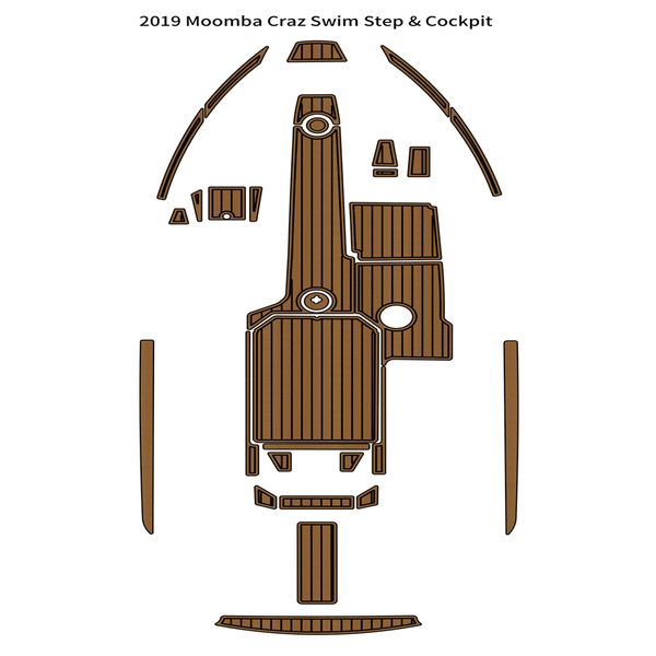 

2019 moomba craz cockpit pad boat eva foam faux teak deck floor mat self adhesive