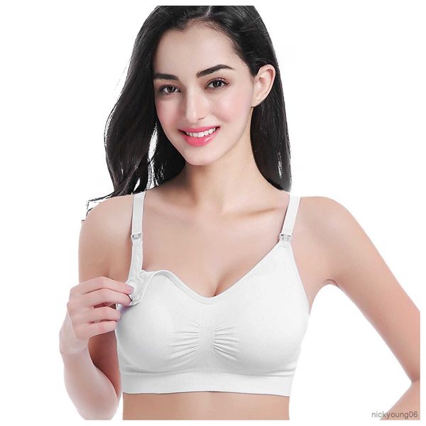 

maternity intimates bra women's pregnant underwear breastfeeding cotton, White