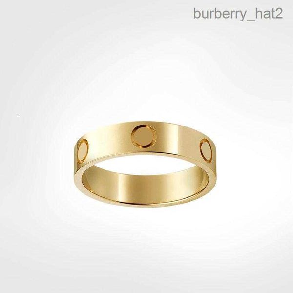 

4mm 5mm 6mm titanium steel silver love ring men and women rose gold jewelry for lovers couple rings gift