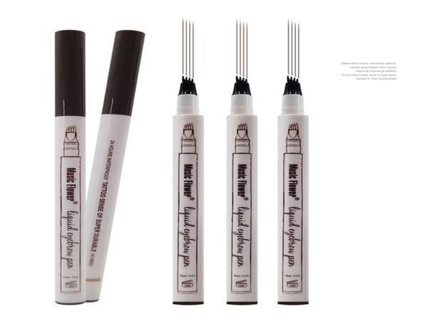 

longlasting music flower waterproof liquid eyebrow pencil 4 unique micro fork tip simulate raw eyebrows cosmetics 4 colodes avail8292768