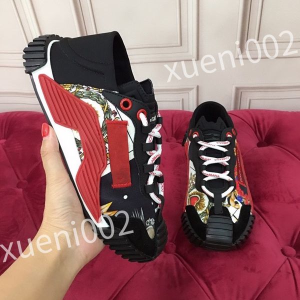

2023 new luxury designer flat sneaker trainer casual shoes denim canvas leather white letter fashion platform mens womens low sneakers, Black
