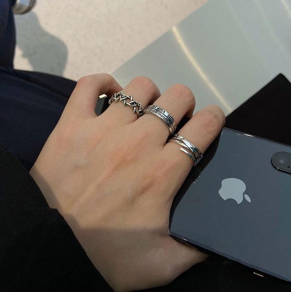 

roman numeral open index finger ring 925 sterling silver ins trendy hip hop cool wind make old simple girl vzdp7818642