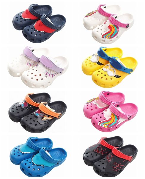 

2023 outdoor beach cartoon boys summer sandals baby toddler little big kids slip-on foam kids lightweight closed toe foam runner big baby sl, Black