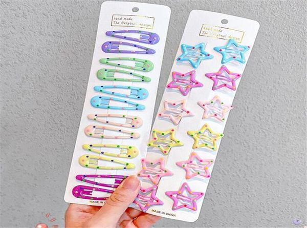 

latest star geometric metal small hairpins set baby girls children kids hair clips pins accessories barrettes hairclip headdress4022854, Slivery;white