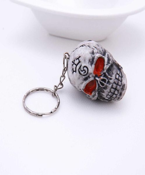 

keychains creative pendant rubber dice skull keychain01233161231, Silver