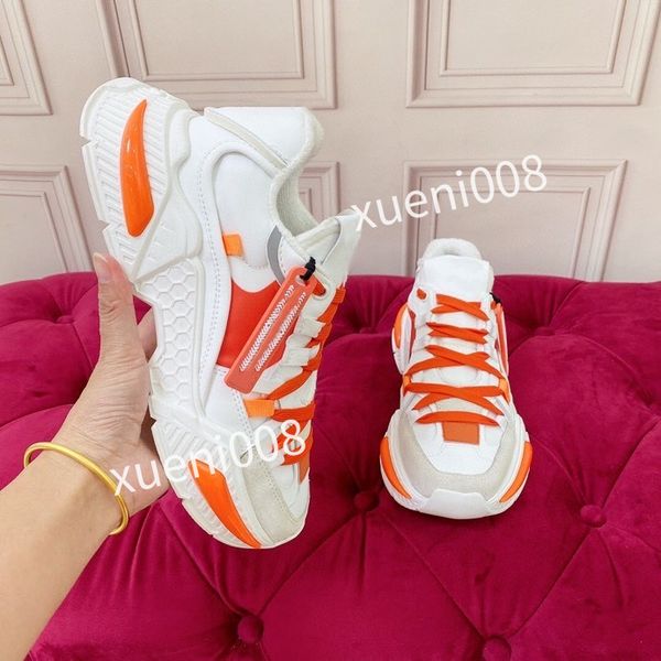 

2023new brand men womens casual shoes leather lace-up sneaker fashion running trainers letters woman shoes flat printed gym sneakers, Red;white