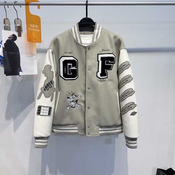 

men's winter new wool jacket baseball cotton stand collar b2bcc4105 7smk, White;black