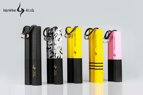 

sponge double rope nunchakus safety drill martial arts equipment training practice beginner performance martial arts products q0103513227