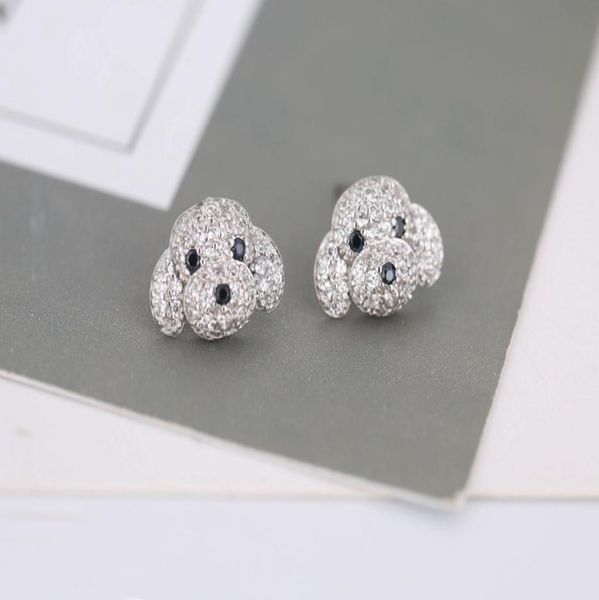 

new fashion 925 sterling silver rhinestone stud earrings for women jewelry fashion brincos4693667, Golden;silver