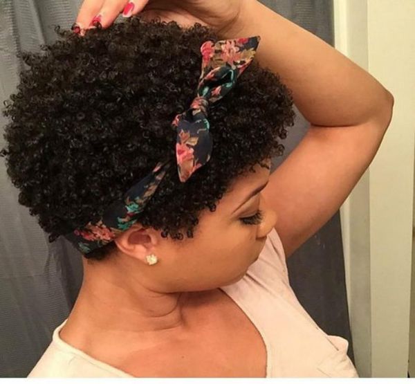 

for lady beautiful brazilian hair black short curly wigs simulation human hair short curly full wig in large stock6908923