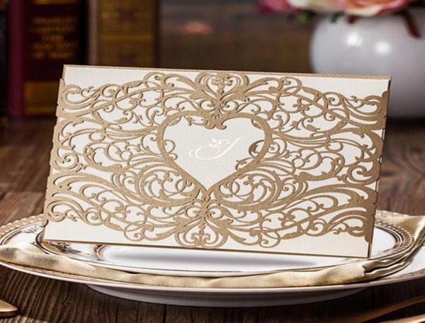 

custom personalized gold wishmade wedding invitation with envelopes seals personalized printing for wedding4444136, Black