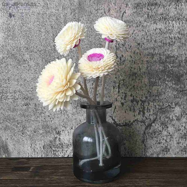 

1pc colorful chrysanthemums rattan reed diffuser fragrance sticks artificial flowers rattan stick diy ornaments home decor l230523