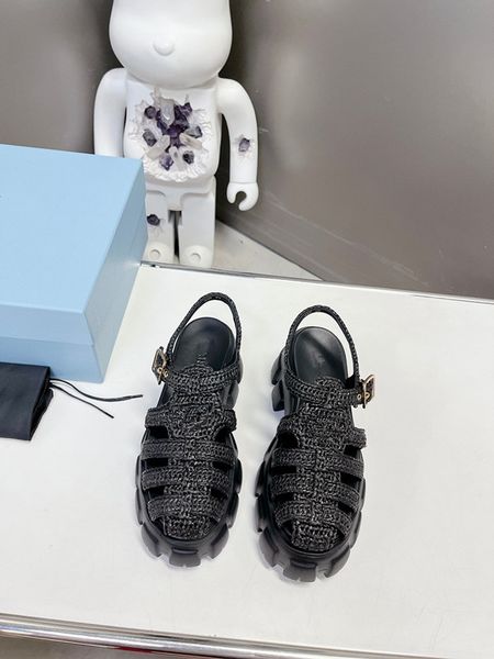 

designer women sandals womens slides crystal calf leather casual shoes quilted 0601, Black