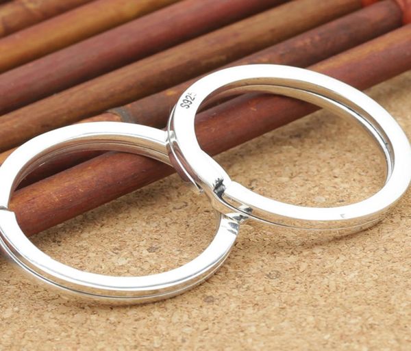 

925 sterling silver round keyring key ring keychain accessory diy a28623863916